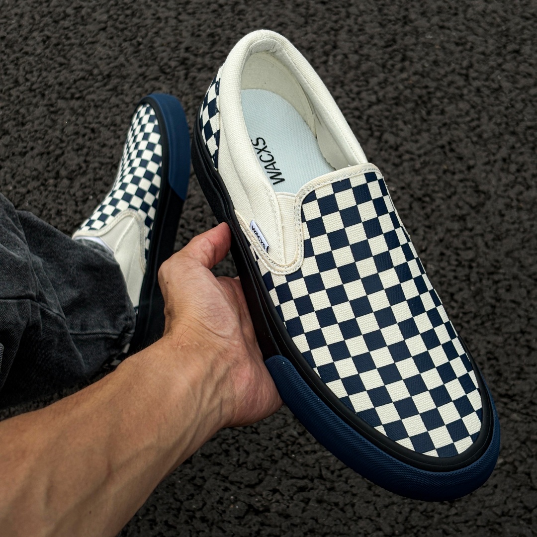 Blue‑White Checkerboard Slip‑o - đánh giá và giá Adidas Shoes Superstar