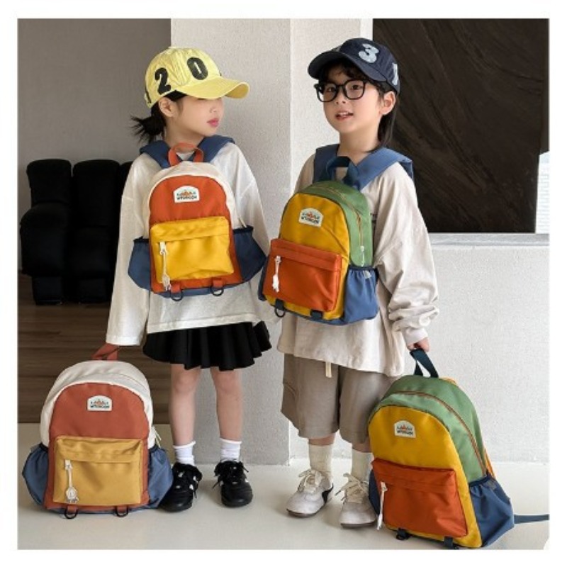 New Color Blocked Children's B - đánh giá và giá Canvas Backpack Casual